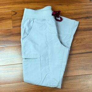 Figs Women Light Gray Kade scrub Pants